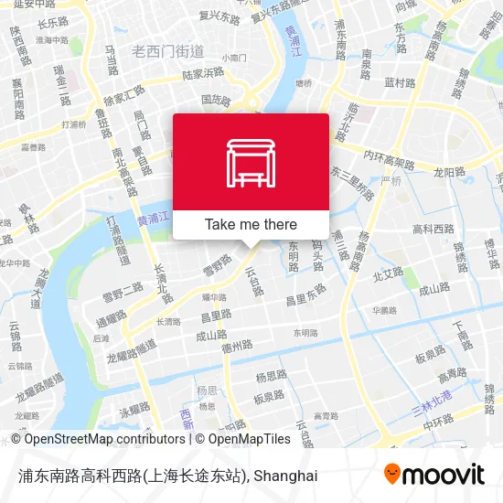 浦东南路高科西路(上海长途东站) map