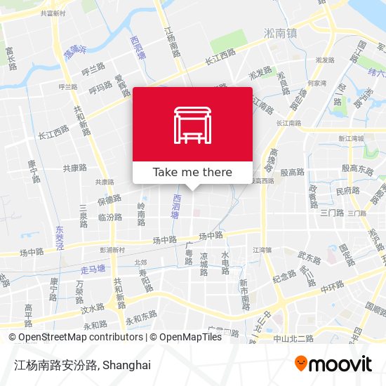 江杨南路安汾路 map