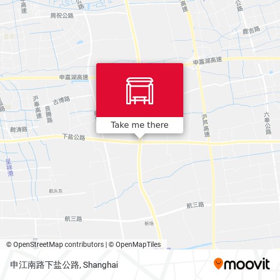 申江南路下盐公路 map