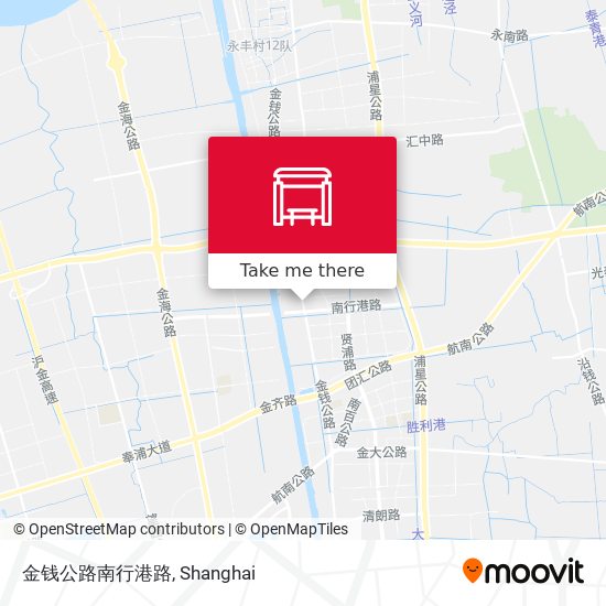金钱公路南行港路 map