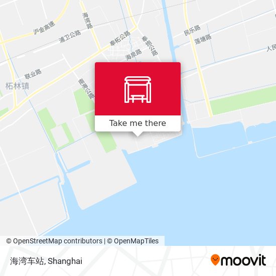海湾车站 map