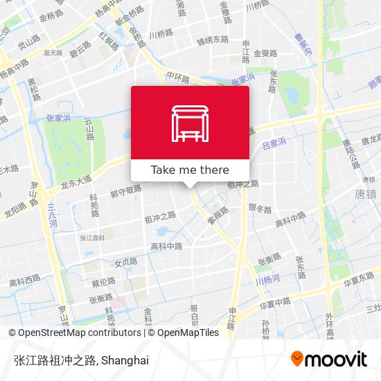 张江路祖冲之路 map