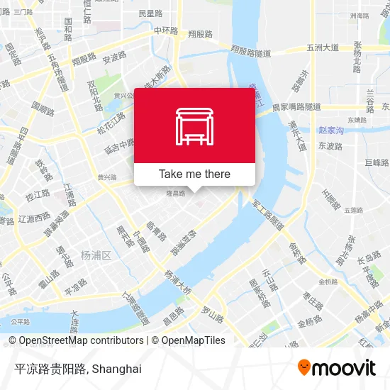平凉路贵阳路 map
