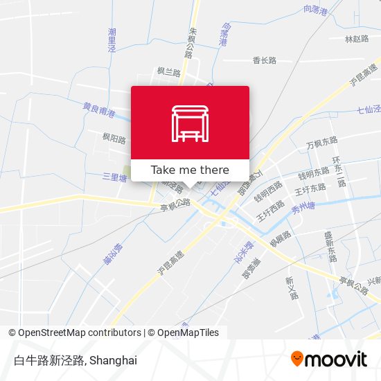 白牛路新泾路 map