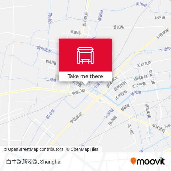 白牛路新泾路 map