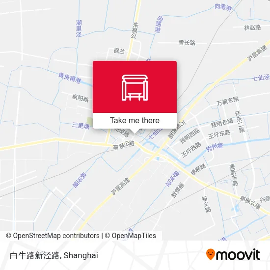 白牛路新泾路 map