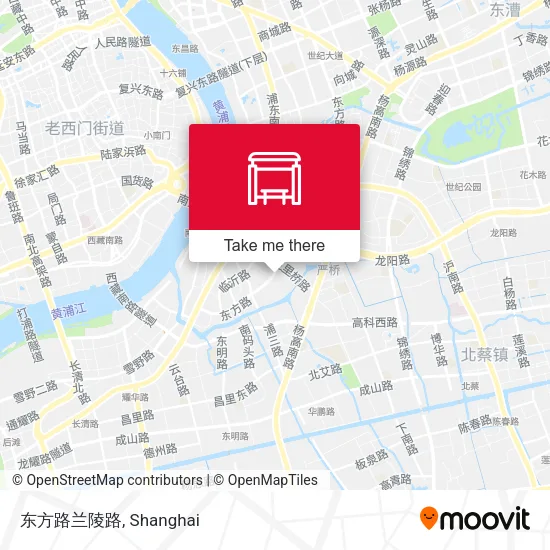 东方路兰陵路 map