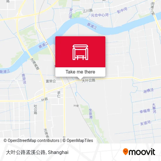 大叶公路孟溪公路 map