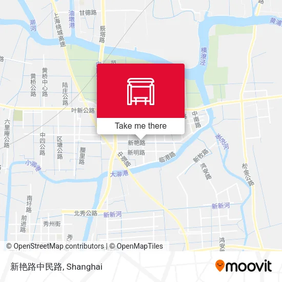 新艳路中民路 map