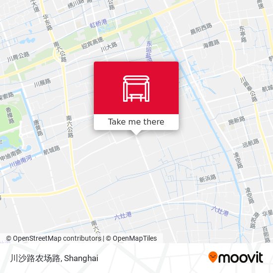 川沙路农场路 map