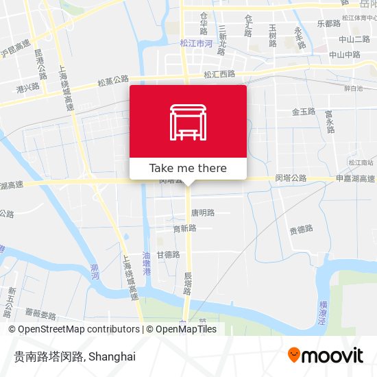 贵南路塔闵路 map