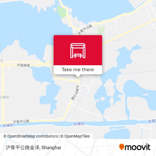 沪青平公路金泽 map