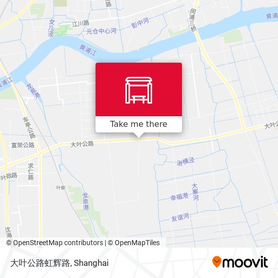 大叶公路虹辉路 map