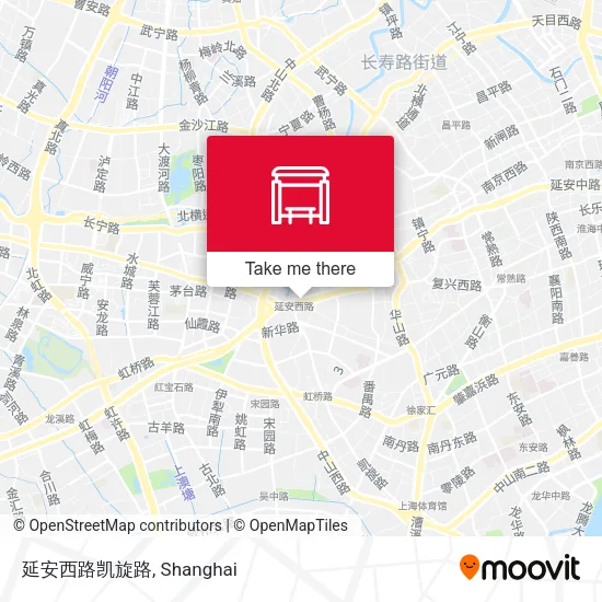 延安西路凯旋路 map