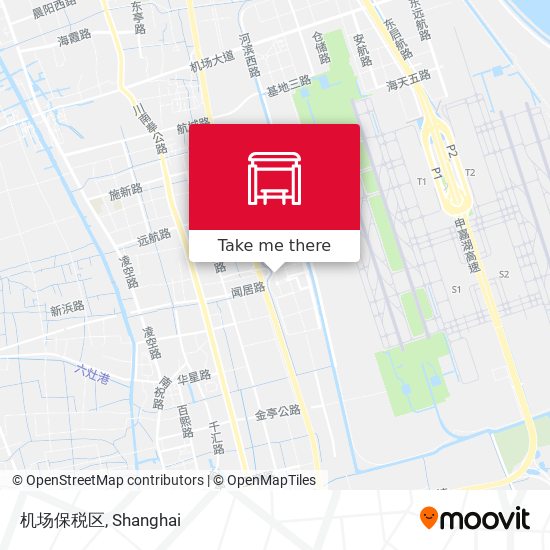 机场保税区 map