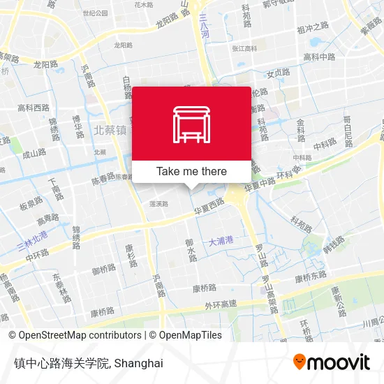 镇中心路海关学院 map