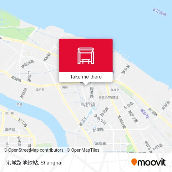 港城路地铁站 map