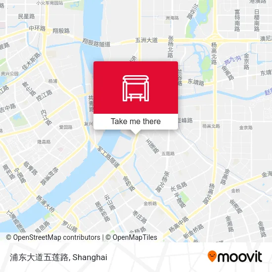 浦东大道五莲路 map