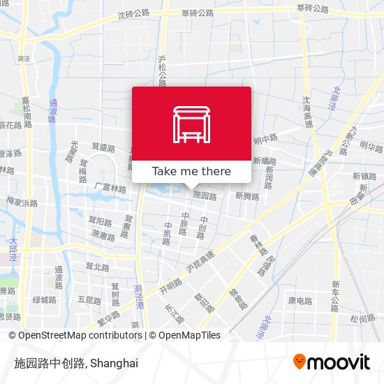 施园路中创路 map