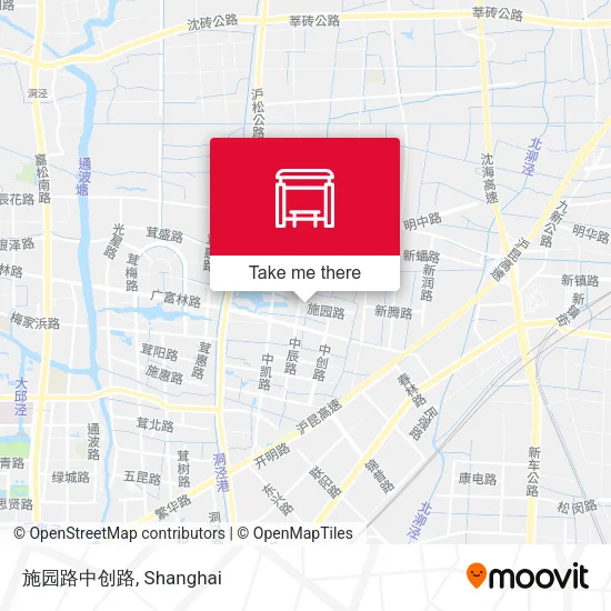 施园路中创路 map