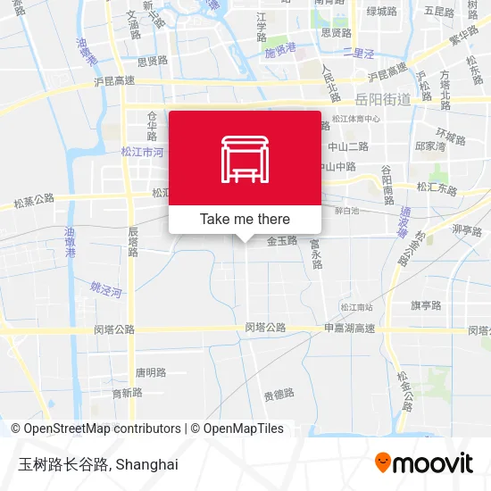 玉树路长谷路 map