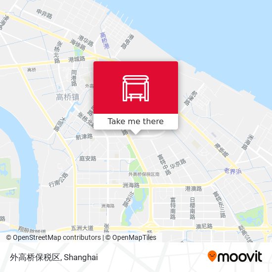 外高桥保税区 map