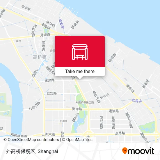 外高桥保税区 map