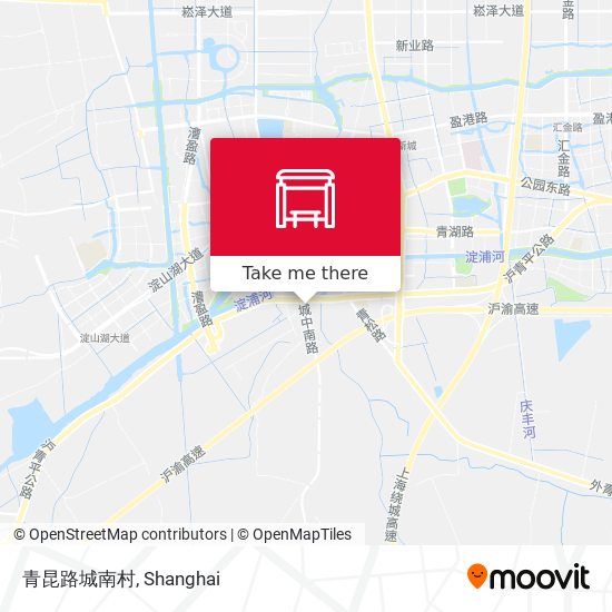 青昆路城南村 map
