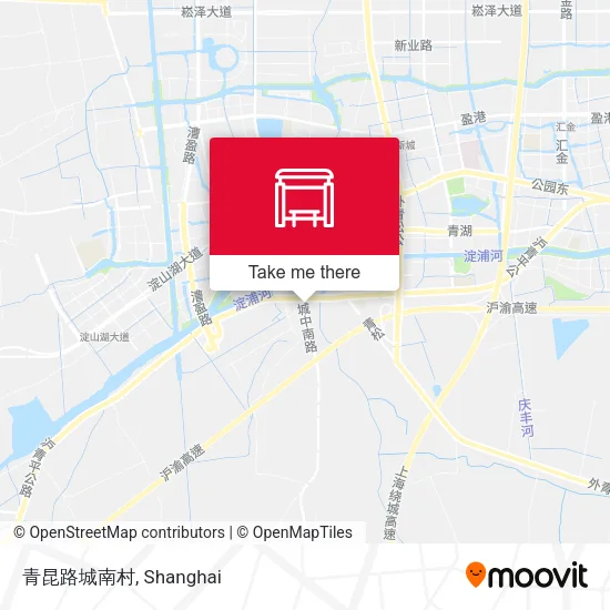 青昆路城南村 map