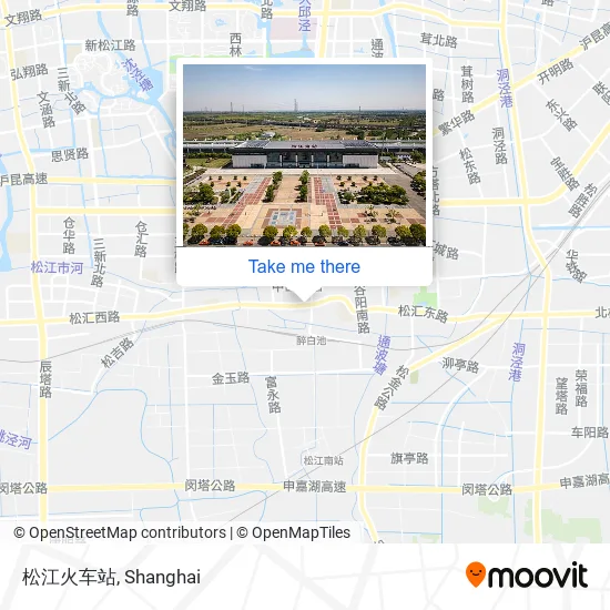 松江火车站 map