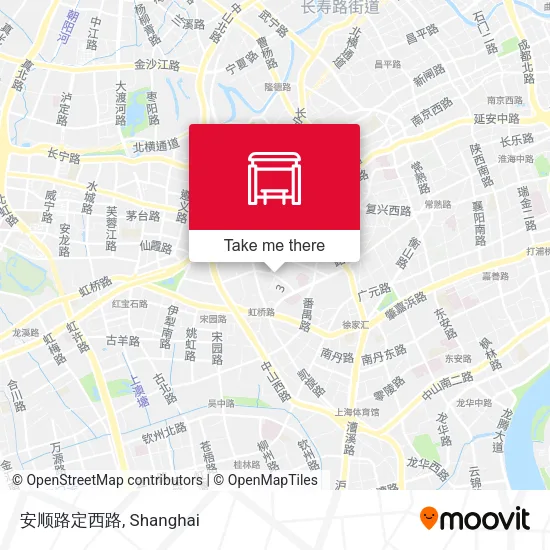 安顺路定西路 map