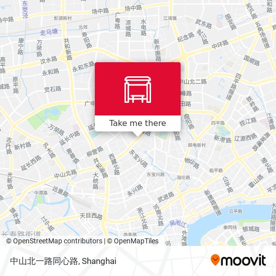 中山北一路同心路 map