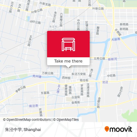 朱泾中学 map