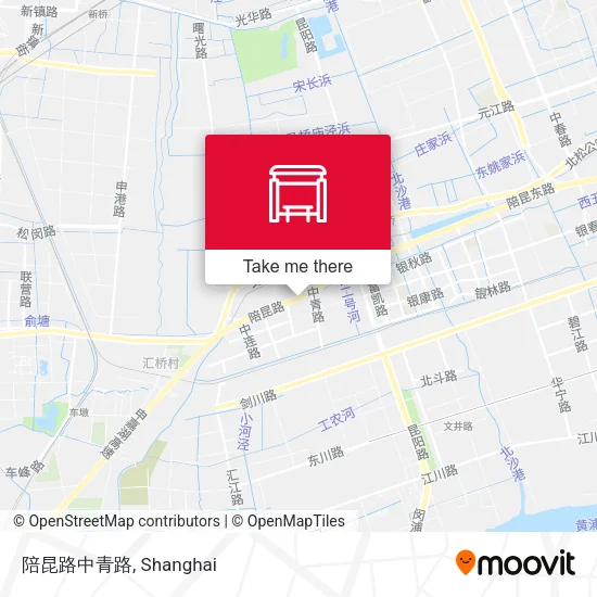 陪昆路中青路 map