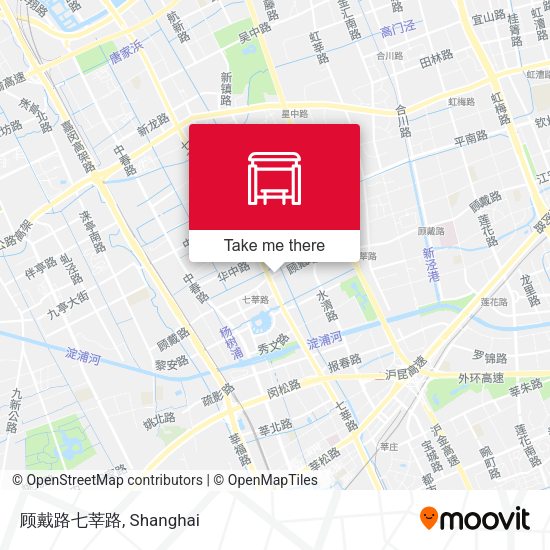 顾戴路七莘路 map