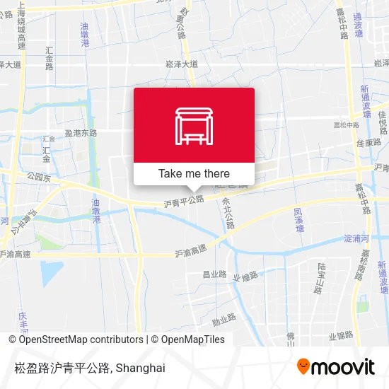 崧盈路沪青平公路 map