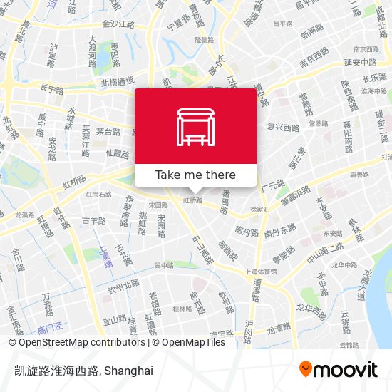 凯旋路淮海西路 map