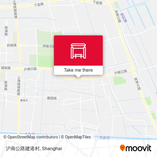 沪南公路建港村 map