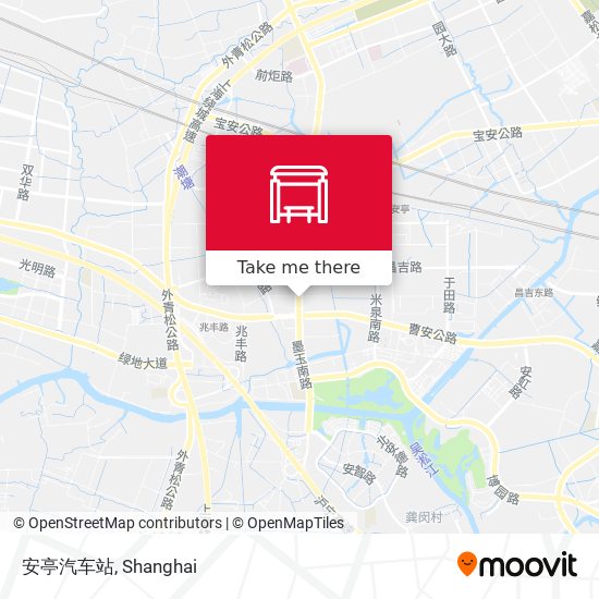 安亭汽车站 map