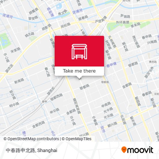 中春路申北路 map