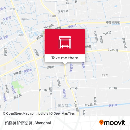 鹤楼路沪南公路 map