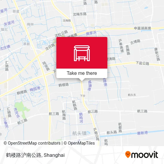 鹤楼路沪南公路 map