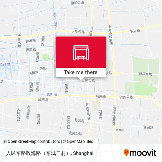 人民东路政海路（东城二村） map
