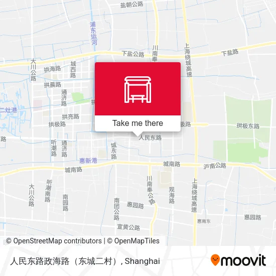 人民东路政海路（东城二村） map