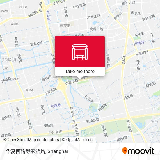 华夏西路殷家浜路 map