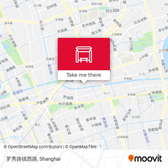 罗秀路镇西路 map