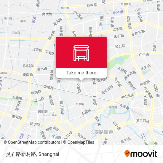 灵石路新村路 map
