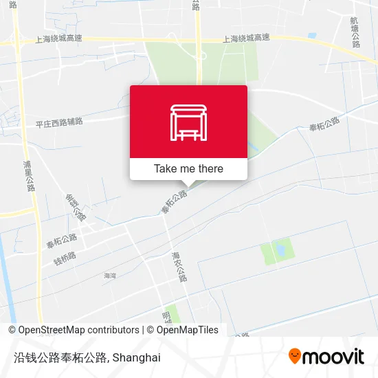 沿钱公路奉柘公路 map