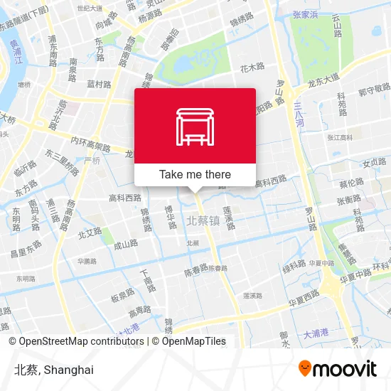 北蔡 map