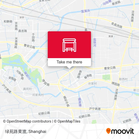 绿苑路黄渡 map